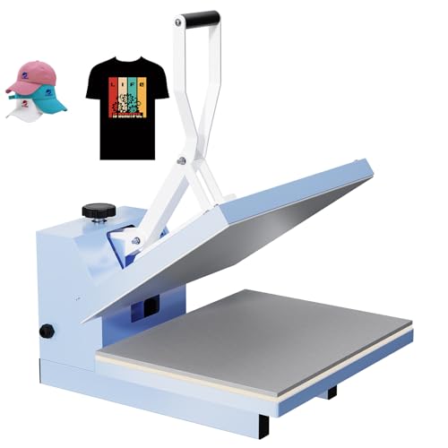 Heat Press, 16x20 Inch Machine, Fixed Clamshell Heat Transfer Machine...