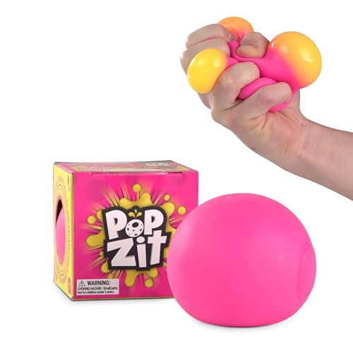 Bubblegum Stuff Pop-Zit - The Ultimate Pimple Popping Stress Reliever - Squishy Silicone Ball with Fake Pus - Perfect for Stress Relief - Fun Gift for Pimple-Popping Enthusiasts (6 x 6 x 6 cm)