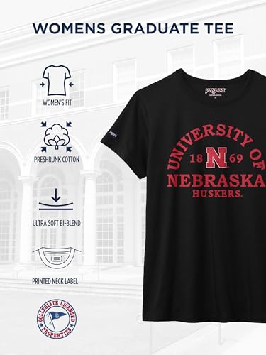 JanSport NCAA Officially Licensed Graduate Short Sleeve T Shirt for Women, Soft & Breathable Cotton-Polyester Blend Crewneck T Shirt with Graphic Detailing, Everyday University Fan Apparel - image 4