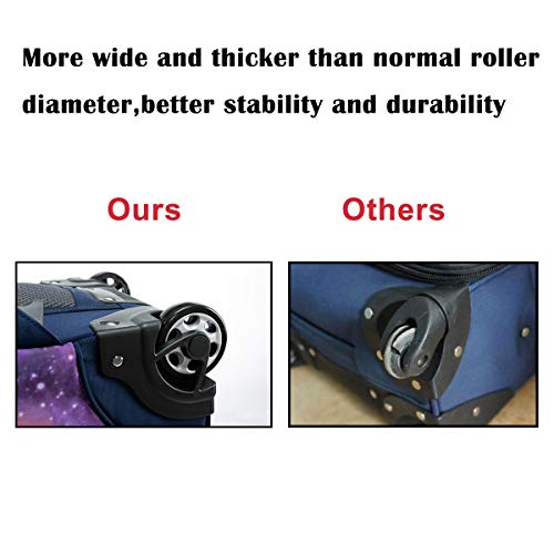 Image of 18 inches Wheeled Rolling Backpack for Business Adults and School Students Books Travel Bag