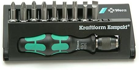 Wera Kraftform Kompakt 10 Bit-Holding Screwdriver & Bit Set, PH/PZ/SL/TX, 05056653001