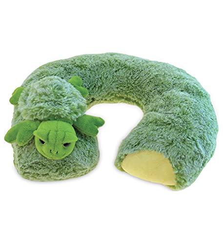 Almohada cuello tortuga de peluche suave 28 cm miniatura 1