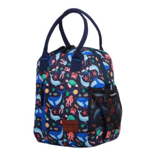 Image of Outrider Polyester Jumbo Lunch Bag,Lunch Bag for Office Men, Women and Kids, Quality Tiffin Bag for School, Picnic, Work, Carry Bag for Lunch Box, 12 litres,