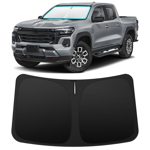 Image of INSAUTO Custom Fit Windshield Sun Shade for Chevrolet Colorado 2023-2026 | Foldable Front Window Sunshade Car Accessories, UV & Heat Reflector, Keeps Interior Cool, Includes Storage Bag
