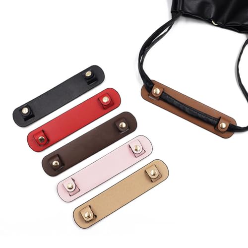 Image of Anti-Skid Bag Shoulder Strap Pad 2 Pcs Leather Shoulder Strap Handle Wrap Cover Comfortable for Tote Crossbody