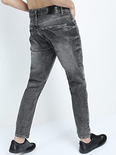 Image of KETCH Mens Grey Slim Tapered Jeans