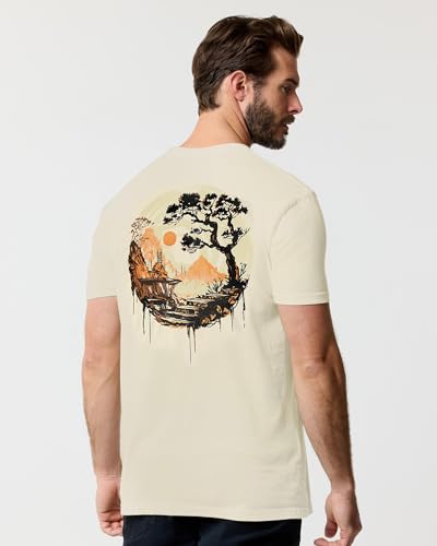 INTO THE AM Vintage Graphic Tees for Men S - 3XL Relaxed Fit Lightweight Retro Faded Soft Wash T-Shirt2