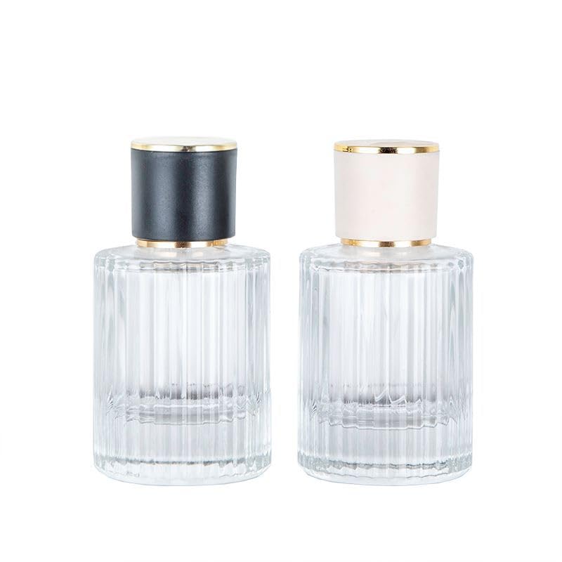 30 / 50ml Flacone Spray per Profumo atomizzatore con Tappo a Vite Bottiglie per Profumo Spray a Strisce Verticali Bottiglia di Profumo con Pompa per Viaggi di Lavoro quotidiani