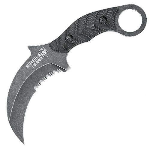 SOA Death Before Dishonor Karambit and Kydex Sheath – 3Cr13 Stainless