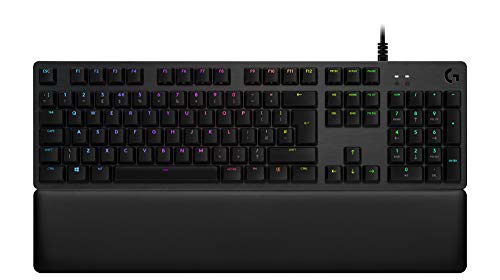 Image of Logitech G513 RGB Backlit Mechanical Gaming Keyboard with Romer-G Tactile Keyswitches (Carbon)