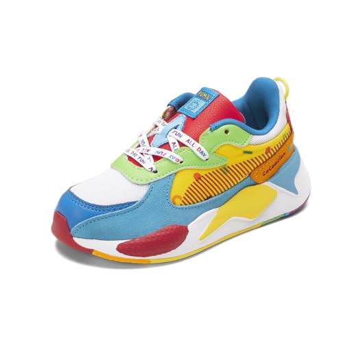 PUMA Kids Boys Cocome X Rs-X Lace Up Sneakers Shoes Casual - Blue, White - Size 3.5 M2