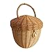 UKETO Pilzkorb, Damenstrohhandtasche, handgefertigte Rattanhandtasche, gewebt, Babyspielzeug, Aufbewahrung, Kinder, Fotografie, Requisiten, Desktop-Dekoration, Kinderzimmer, Heimdekoration