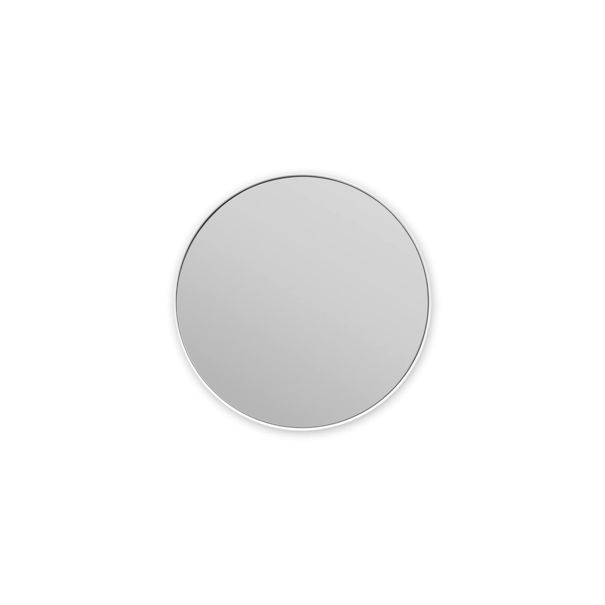 Brabantia - Mindset Bathroom Mirror - 5x Zoom for Precise View - Magnetic Holder - Removable Mirror - Wall-Mounted - Corrosion Resistant - Fixing Materials Included - Fresh White - ø 20.4 cm