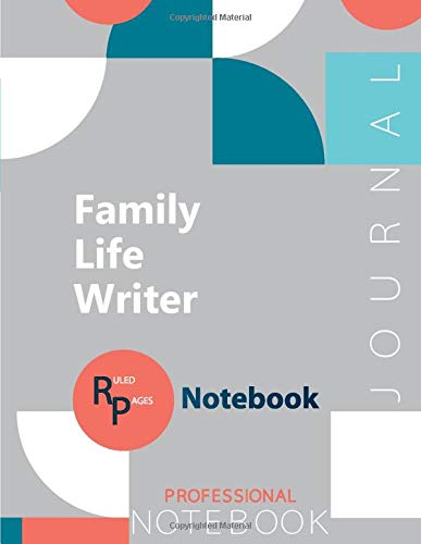 Family Life Writer Certification Exam Preparation Notebook, examination study writing notebook, Office writing notebook, 154 pages, 8.5” x 11”, Glossy cover