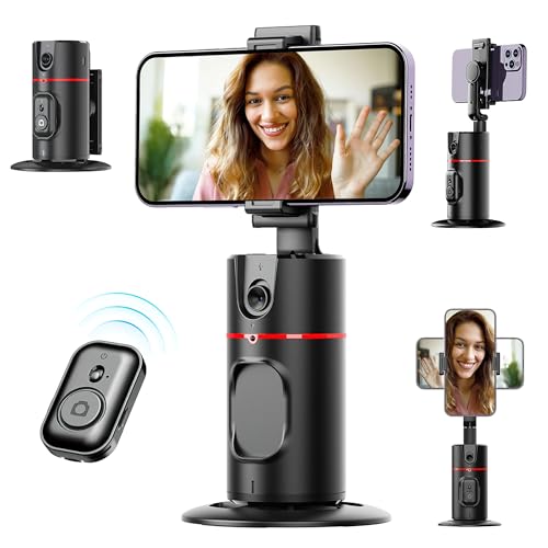 Kidoca Auto Tracking Phone Holder, Auto Face Tracking Tripod, Portable All-in-one Smart Selfie Stick 360 Rotation Fast Face & Object Tracking Camera Stand for Phone Video Vlogging Live Streaming Kidoca Auto Tracking Phone Holder, Auto Face Tracking Tripod, Portable All-in-one Smart Selfie Stick 360 Rotation Fast Face & Object Tracking Camera Stand for Phone Video Vlogging Live Streaming