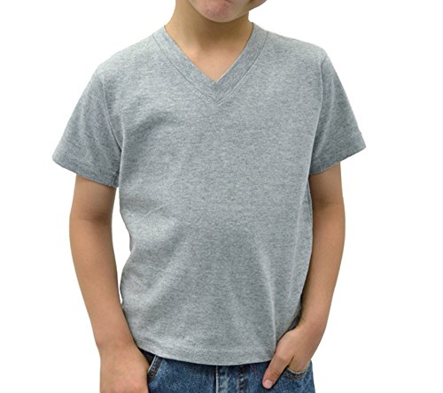 Kids V-Neck Plain T-Shirt