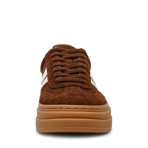 Steve Madden Women's Dodge Sneaker, Brown Multi, 7
