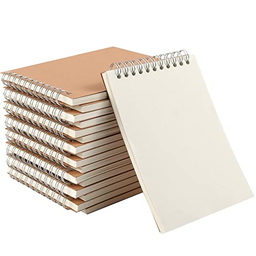 HOZEON 20 PCS A6 Size Top Spiral Bound Sketch Notebooks