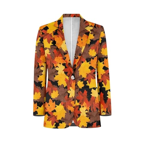 Binienty Graphic Print Men's Sports Suit Jacket One Button Business Casual Blazer Party Jackets