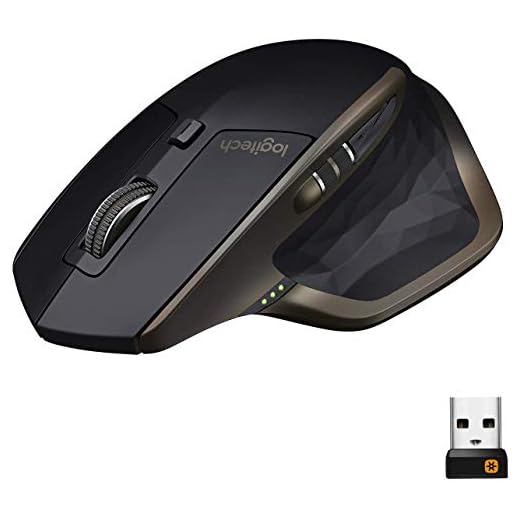 Logitech MX Master Ratón Inalámbrico, Bluetooth/2.4 GHz con Nano-Receptor USB Unifying, Seguimiento en Cualquier Superficie 1000 DPI, 5 Botones, Versión Amazon, Compatible con PC/Mac/Portátil, Negro