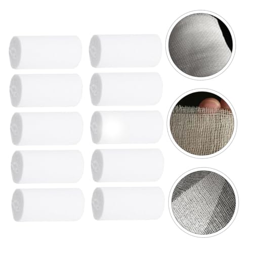 Didiseaon Pack de 10 Rollos de Gasa Desechables 8x600cm Vendajes de Compresión Conformables para Primeros Auxilios, Entrenamiento Deportivo y Cuidado de Heridas de Emergencia miniatura 6