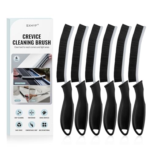 SXhyf Cleaning Brush - Hard Bristle Crevice Cleaning Brush, Multifunctional Gap Scrub Brush, Home Essentials, Bathroom Cleaner Tools for Household Use, Kitchen, Window, Faucet, S1110SE