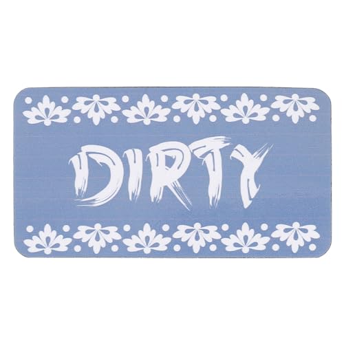 Luxshiny 1 Stück Magnetisches Sauber Schmutzig Schild für Spülmaschine und Waschmaschine Doppelseitiger Reinigungshinweis für Küche und Büro Einfach Umzudrehen Installieren