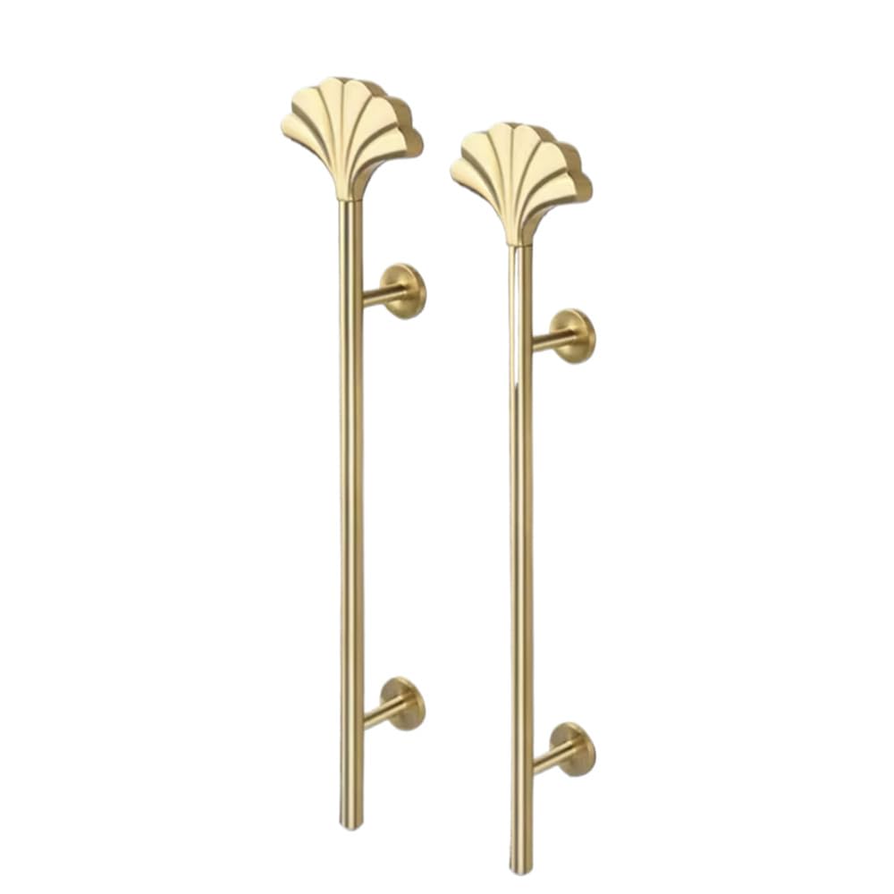 Tiradores de gabinete, manija de gabinete de Cocina de Hoja de Ginkgo de latón Macizo de 260 mm de Largo para Dormitorio, Armario, Puerta de guardarropa, manija de gabinete para Muebles con