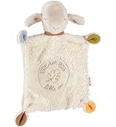 Fehn Doudou Mouton Dream Big – Compagnon de Jeu et Doudou en Coton Bio (kbA) - avec Slogan Indivi...
