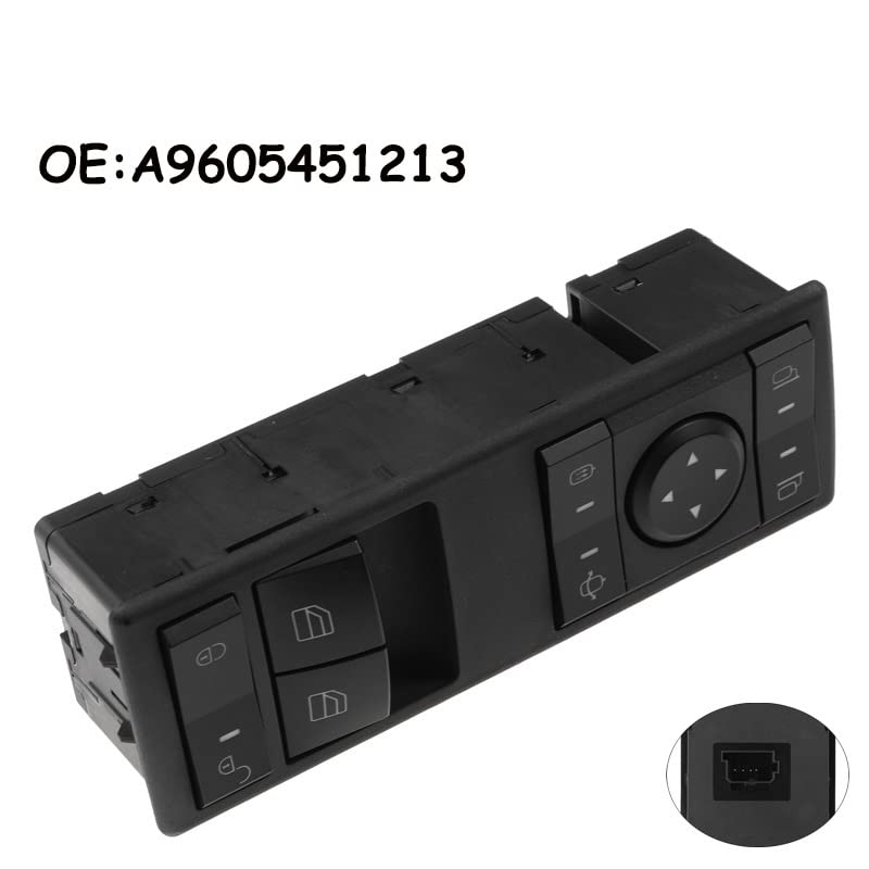 Przełącznik okna Panel przycisków sterowania oknem Elektryczny przełącznik lusterka okiennego/kompatybilny z Actros 9605451213 A9605451213 Akcesoria samochodowe Części i ac