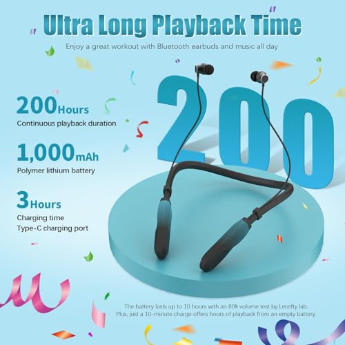 Lecefty LECEFTY-I35PLUS Neckband Bluetooth Headphones thumb #6