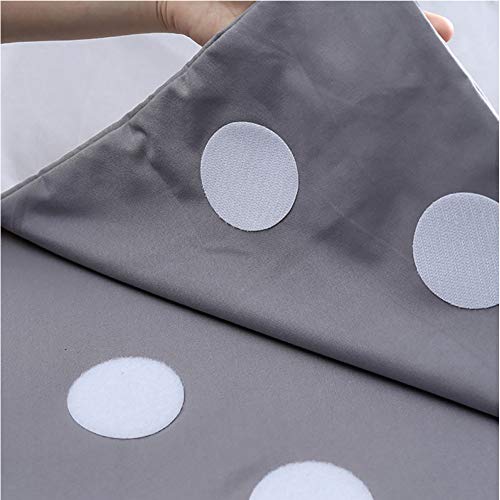 LNWSXB 10 Pairs Sofa Bed Sheet Carpet Tablecloth Anti-slip Anti-slip Fixed Velcro Non-marking Double-sided Adhesive Black White