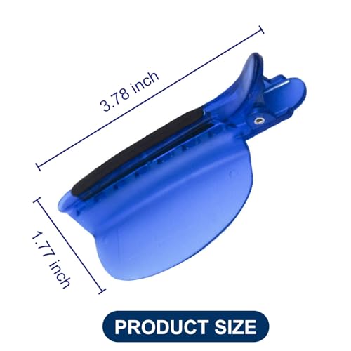 NIIIYTYB Sectioning Hair Clips Professional Separating Tool Set Heat Resistant Section Separator Clips for Thick Hair Styling Coloring Wig Extension and Highlighting Accessories Blue - Image 3