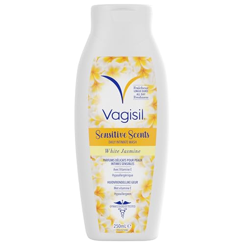 Vagisil Scensitive Düfte Intime Wash Mit Weißer Jasmin Blume Sind Verlockend Und Langlebig, 250 ml