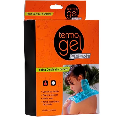 Termogel Faixa Térmica Em Gel Para Cervical E Ombros Grande Azul