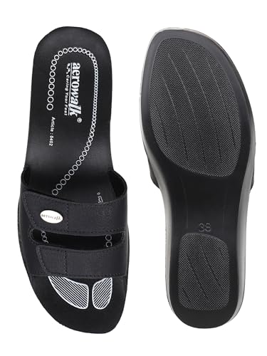 Image of AEROWALK Stylish Fashion Slipper for Women | Comfortable| Lightweight | Anti Skid | Casual Office Footwear (0402 women)