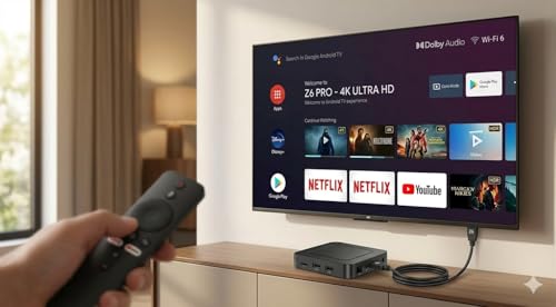 Z6 Pro Android TV Box 4K Ultra HD – Dual Band WiFi – Voice Remote – Smart Streaming Media Player - Afbeelding 6