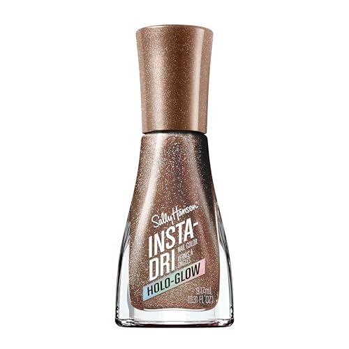 Sally Hansen Insta-Dri, Holo-Glow, On the Glow, Smalto Unghie, Semplice da Usare, Resistente, Colori Bellissimi, Si stende facilmente sulle Unghie, Non Sbava, 0.3oz
