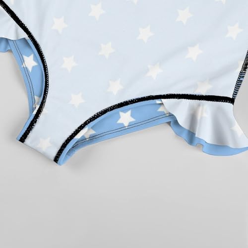Image of Girls One Piece Swimsuit Polka Dots Ruffles Swimwear Bathing Suits 3-12 Years