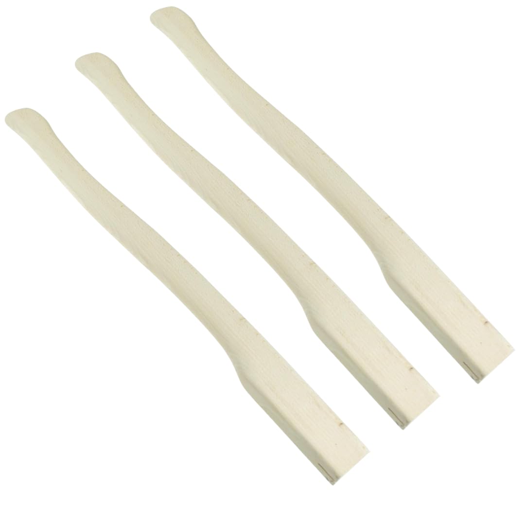 3x Axtstiel 90cm Ersatzstiel Beilstiel aus Buchenholz, 3 Stk. SET Robuster Stiel für Axt & Beil, Holzstiel mit Kuhfuß Ersatzgriff, EU-Qualität