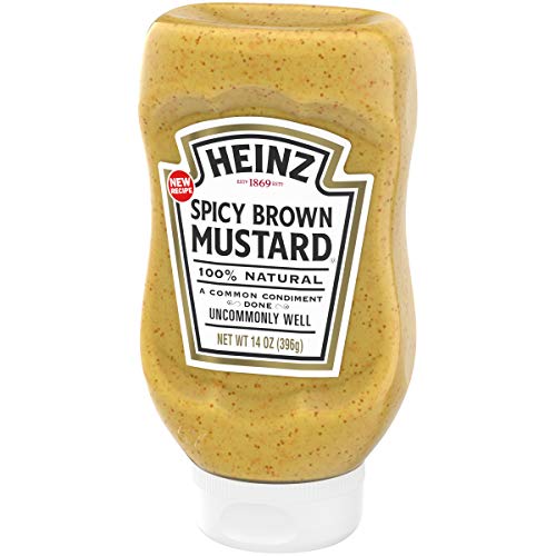 Image of Heinz 100% Natural Spicy Brown Mustard (6 ct Pack, 14 oz Bottles)