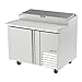 Asber APTP-46 46" W, Refrigerated Counter Pizza Prep Table
