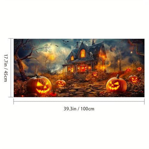 Película adhesiva decorativa para ventana Halloween 39.3×17.7 pulgadas miniatura 3