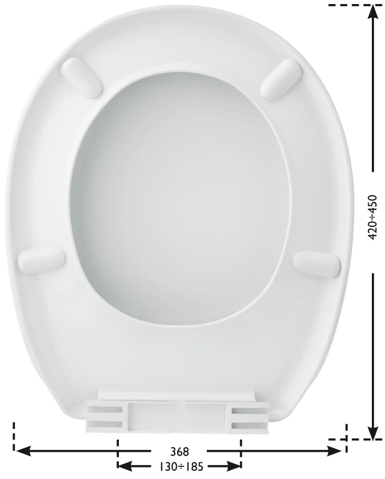 STYLETECH N1109AM Sedile WC Pinguino EVO Polypropylene Toilet seat, White - Image 3