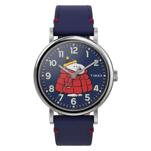 Montre Timex Peanuts bleue pour homme 40 mm, le cadeau parfait pour les passionnés