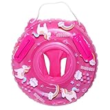 永和 ベビー浮き輪（ユニコーン） 浮輪 うきわ フロート 足入れ ひも付き ロープ 持ち手付き 幼児 子供 水遊び 水泳 プール 海 ビーチ ピンク