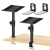 Universal Desk Speaker Stand and Floating Sound Bars Mount Shelf