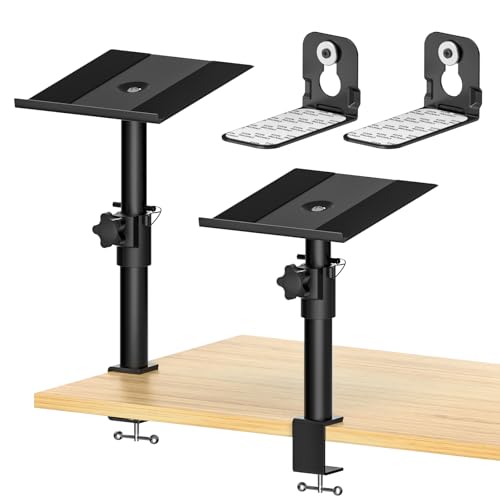 Universal Desk Speaker Stand and Floating Sound Bars Mount Shelf