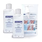 Sterillium VIRUGARD viruzides Handdesinfektionsmittel SETs inkl. Dosierpumpe beseitigt Bakterien zu 99,9% (2x 500ml)