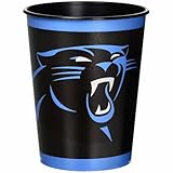 Carolina Panthers Favor Cup - 16oz., 1 Pc. - Ideal for Sports Parties & Events, Kids' Birthdays & Daily Home Use